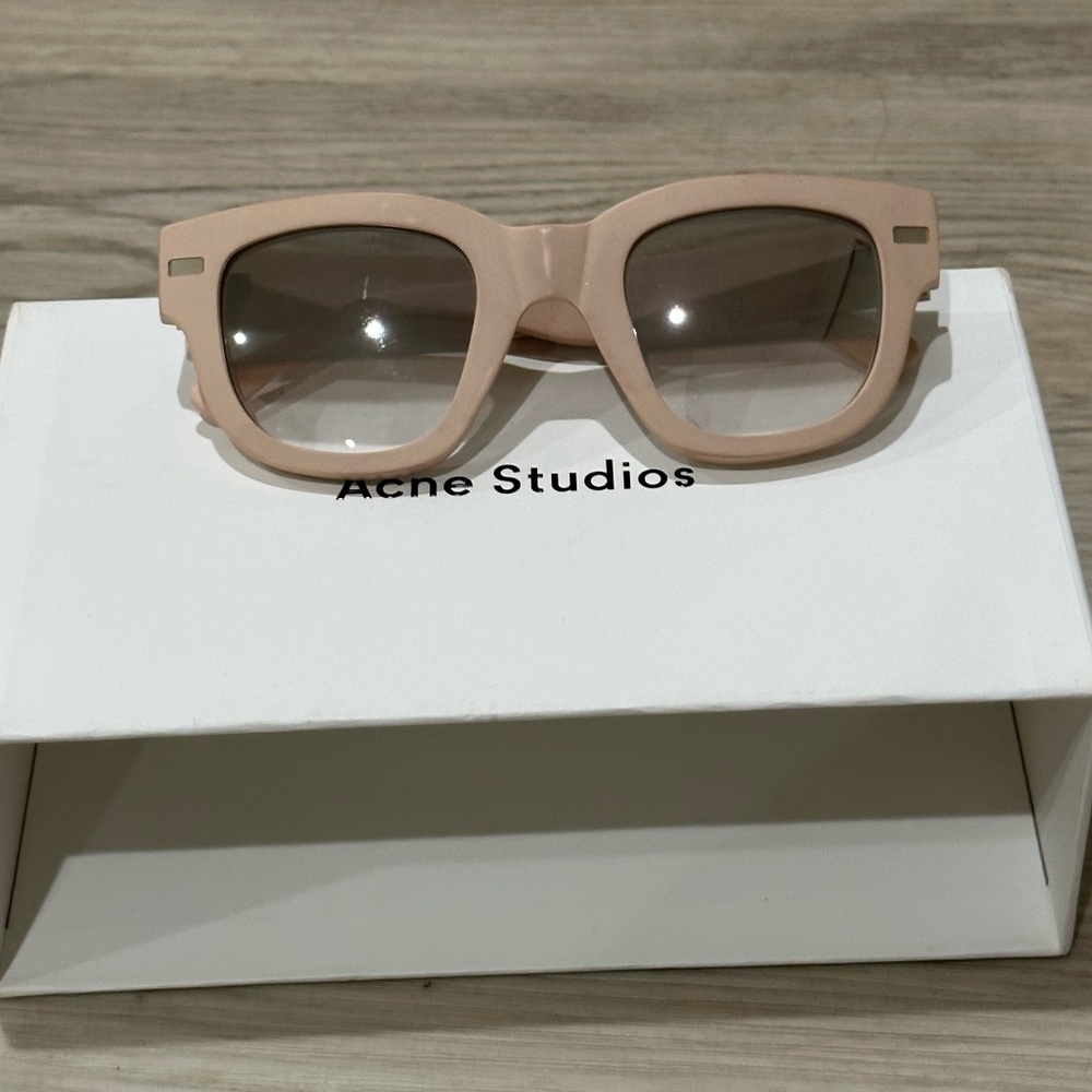 ACNE STUDIOS Pink Frame Metal Sunglasses